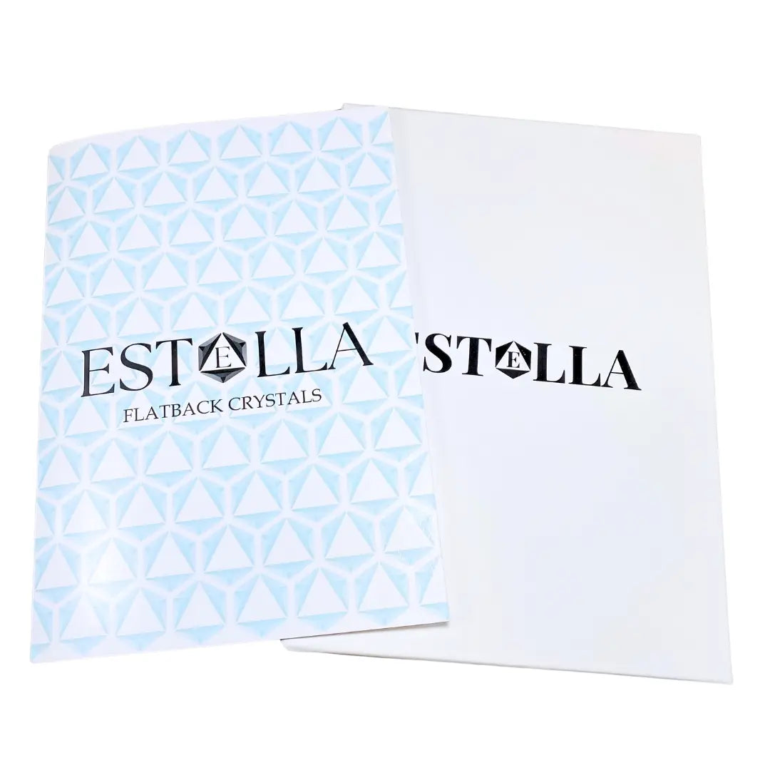 Estella Flat Back Crystals Colour Chart - Bluestreak Crystals