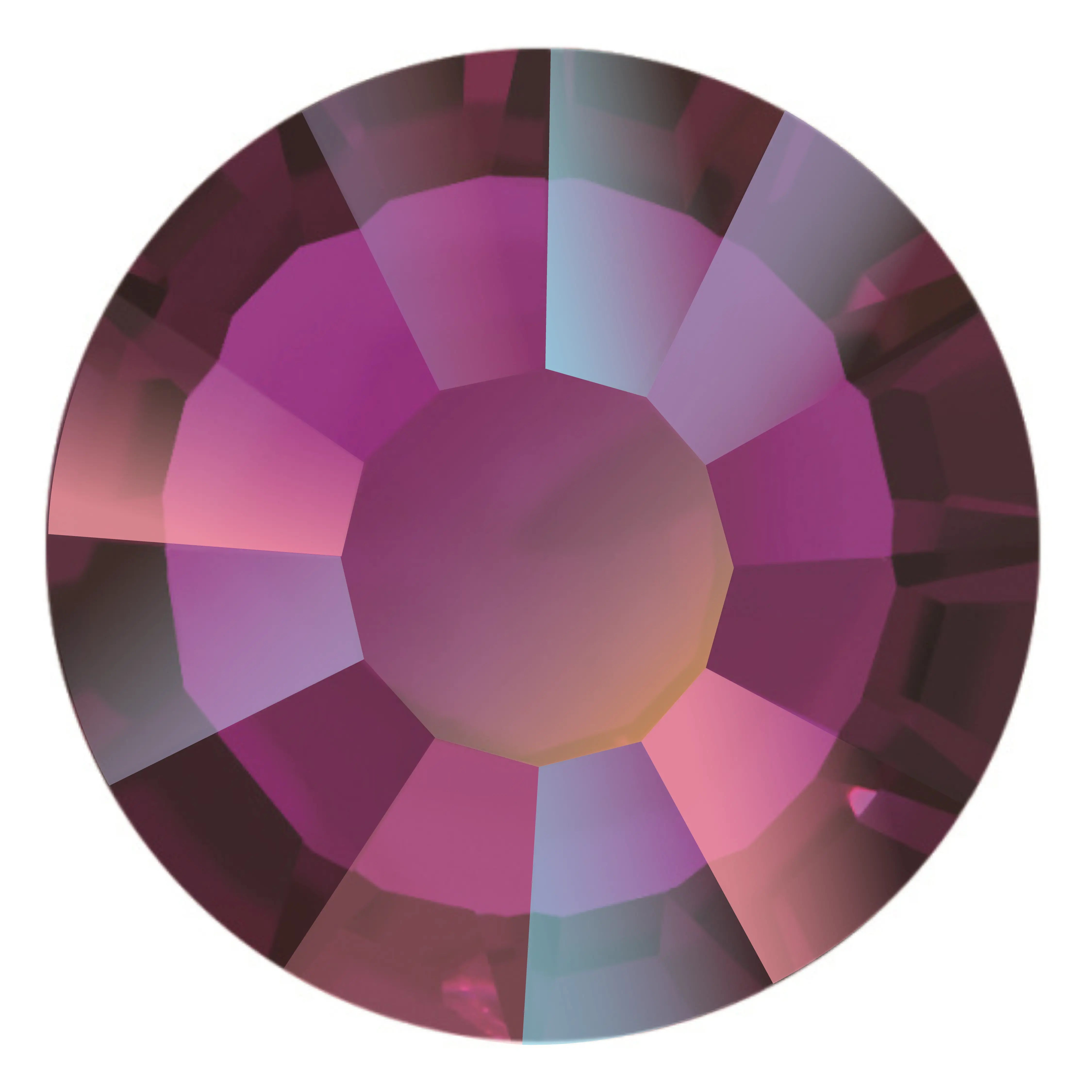 Estella Flat Back Crystals Non Hotfix Fuchsia Shimmer - Bluestreak Crystals