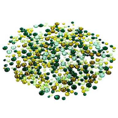 Estella Flat Back Crystals Non Hotfix Mix Grinch Green - Bluestreak Crystals