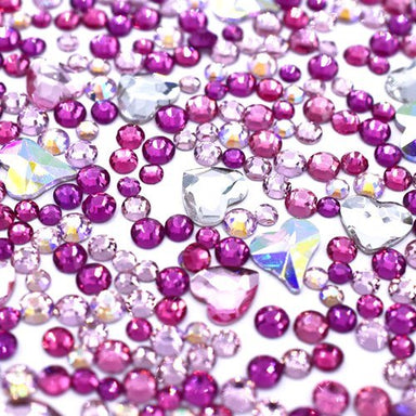 Estella Flat Back Crystals Non Hotfix Mix Love Heart - Bluestreak Crystals