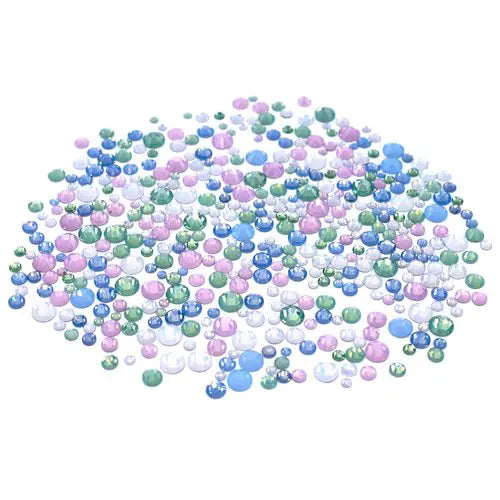Estella Flat Back Crystals Non Hotfix Mix Opal - Bluestreak Crystals