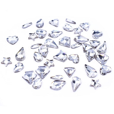 Estella Flat Back Crystals Non Hotfix Mix Shapes Crystal - Bluestreak Crystals