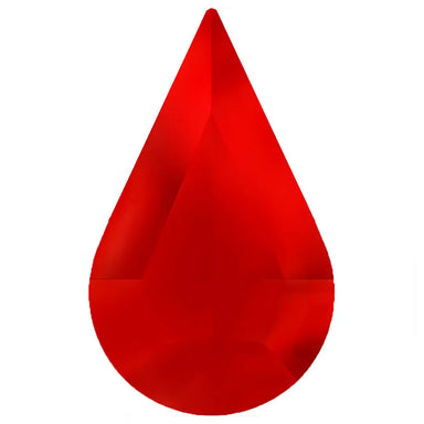 Estella Flat Back Shaped Rhinestones Non Hotfix Drop Light Siam - Bluestreak Crystals