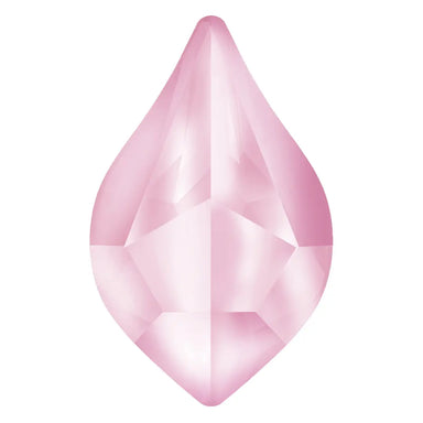 Estella Flat Back Shaped Rhinestones Non Hotfix Flame Light Rose - Bluestreak Crystals