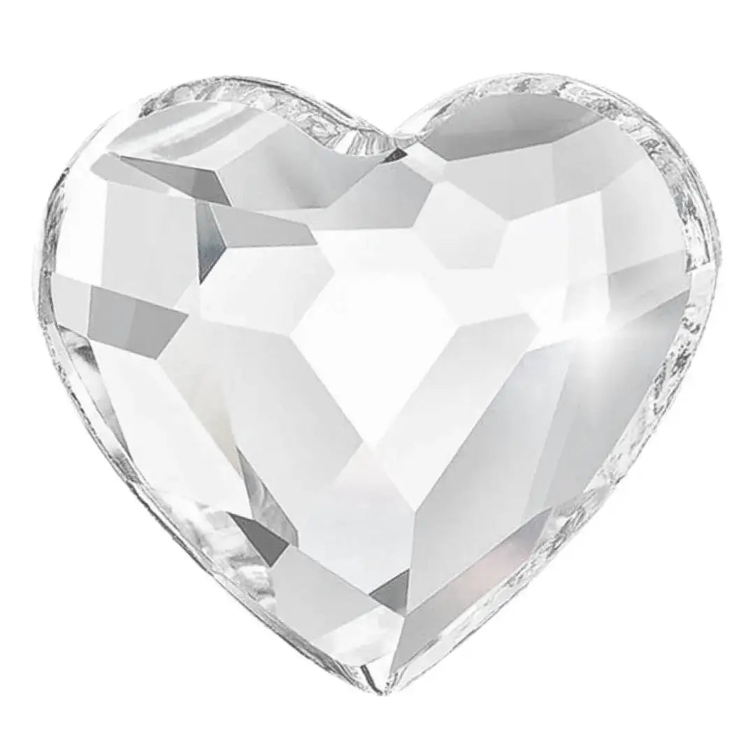 Estella Flat Back Shaped Rhinestones Non Hotfix Heart Crystal - Bluestreak Crystals