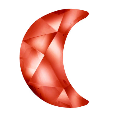 Estella Flat Back Shaped Rhinestones Non Hotfix Moon Light Siam - Bluestreak Crystals