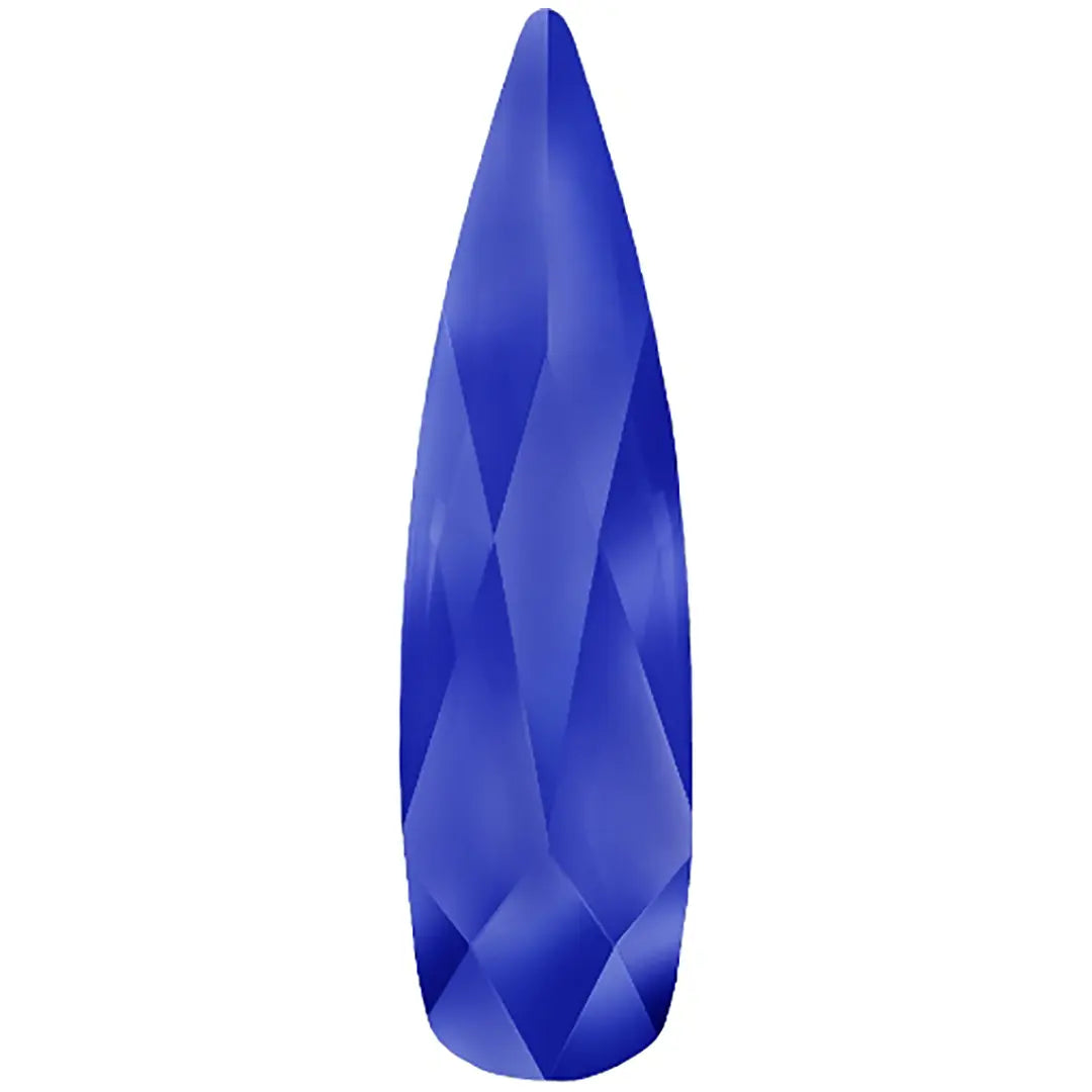 Estella Flat Back Shaped Rhinestones Non Hotfix Raindrop Sapphire - Bluestreak Crystals