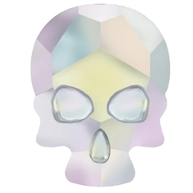 Estella Flat Back Shaped Rhinestones Non Hotfix Skull Crystal AB - Bluestreak Crystals