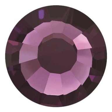 Estella Hotfix Flat Back Crystals Amethyst - Bluestreak Crystals