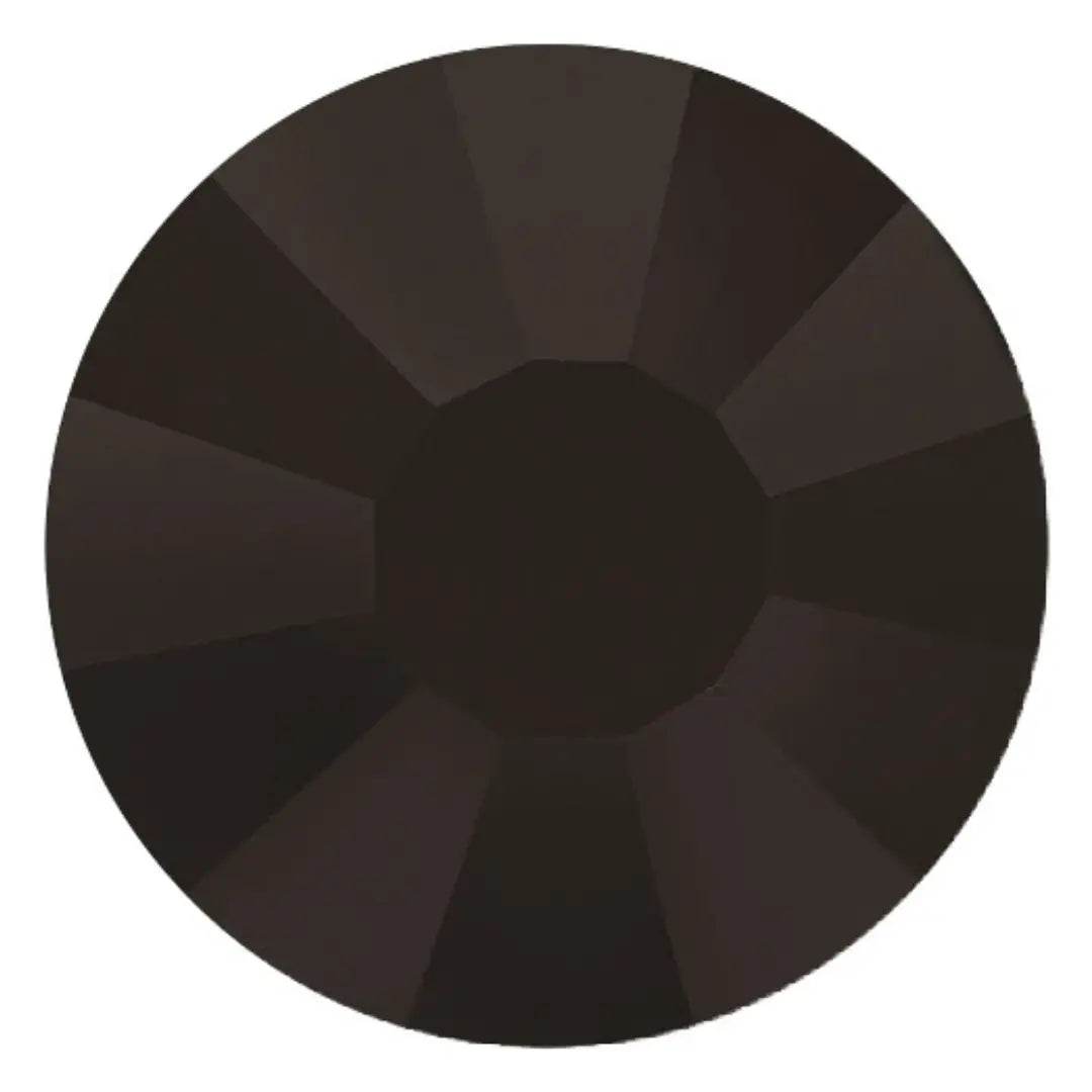 Estella Hotfix Flat Back Crystals Jet - Bluestreak Crystals