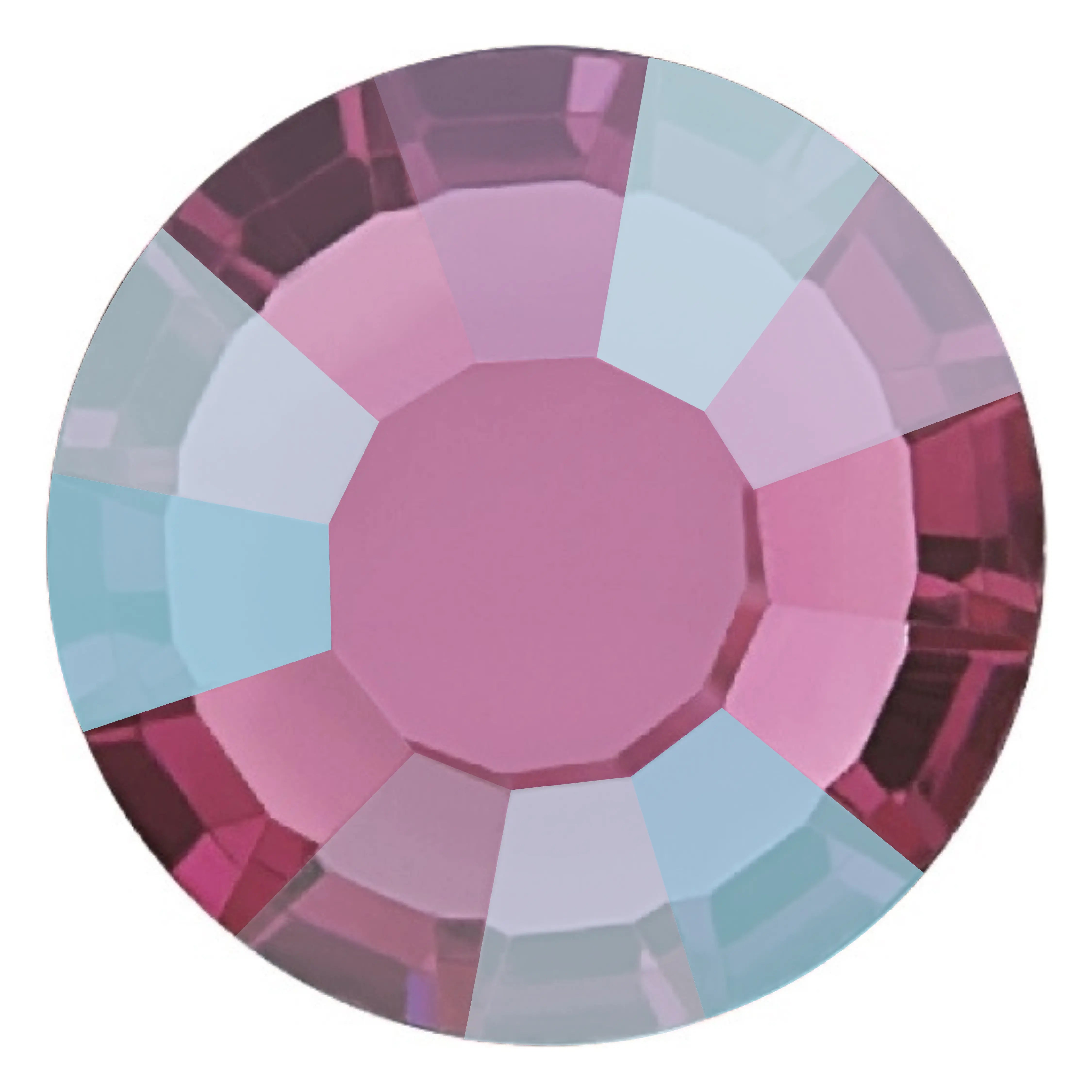 Estella Hotfix Flat Back Crystals Rose AB - Bluestreak Crystals